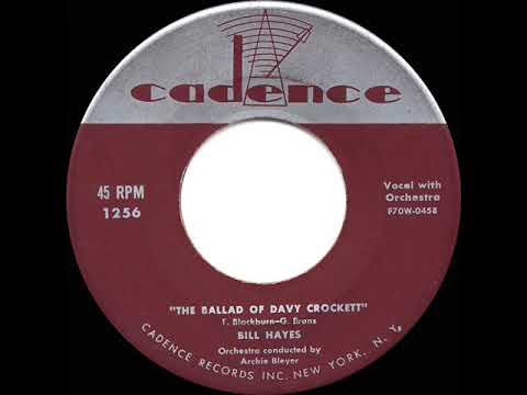 The Ballad of Davy Crockett by Bill Hayes with Orchestra Conducted by Archie Bleyer