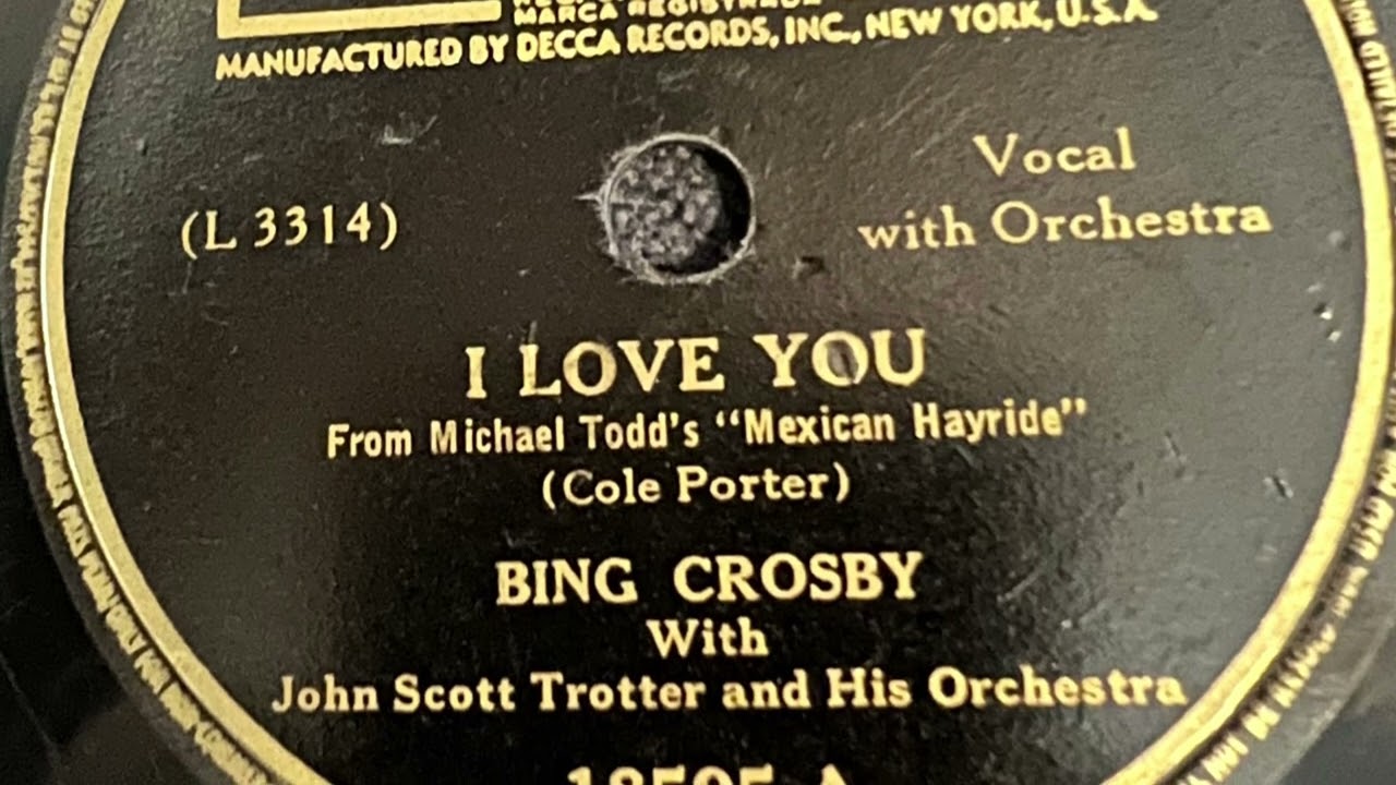 I Love You by Bing Crosby with John Scott Trotter and His Orchestra