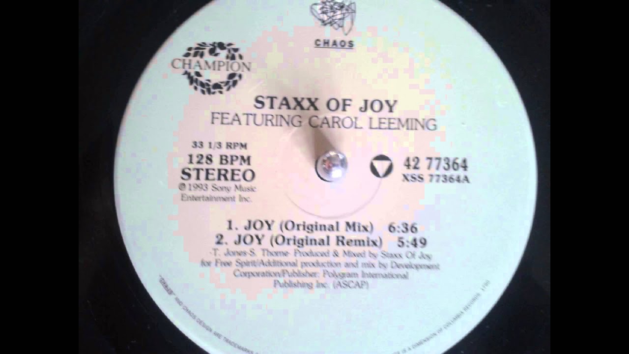 Joy by Staxx of Joy featuring Carol Leeming