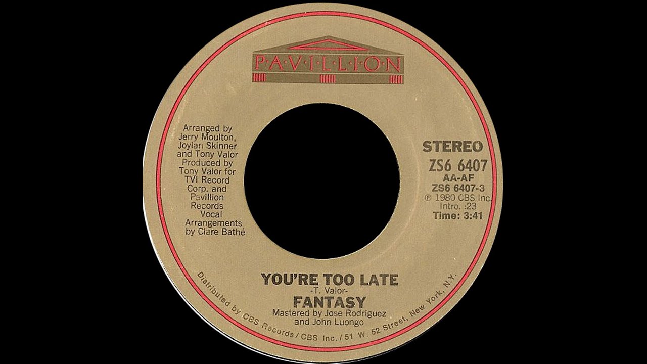You're Too Late by Fantasy