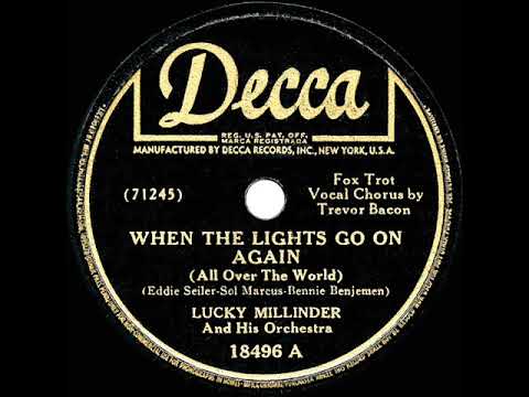 When the Lights Go On Again by Lucky Millinder and his orchestra
