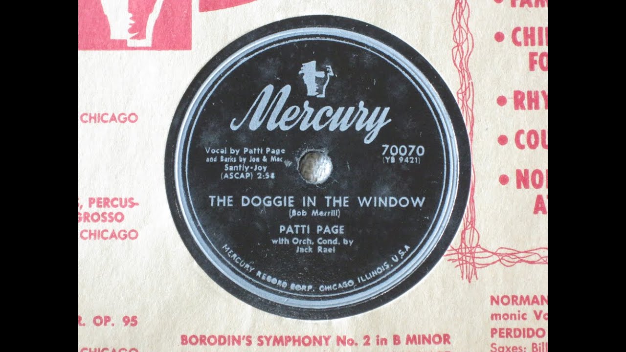 The Doggie in the Window by Patti Page with Orchestra Conducted by Jack Rael